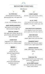 Signature Cocktails